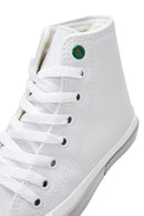 Women's White High Top Sneaker | Derimod Women's White High Top Sneaker | Derimod