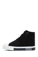 Women's Black High Top Sneaker | Derimod Women's Black High Top Sneaker | Derimod