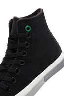 Women's Black High Top Sneaker | Derimod Women's Black High Top Sneaker | Derimod