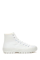 Women's White High Top Sneaker | Derimod Women's White High Top Sneaker | Derimod