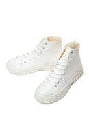 Women's White High Top Sneaker | Derimod Women's White High Top Sneaker | Derimod