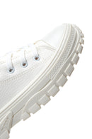 Women's White High Top Sneaker | Derimod Women's White High Top Sneaker | Derimod