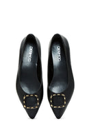 Women's Black Buckle Classic Ballet Ballet | Derimod Women's Black Buckle Classic Ballet Ballet | Derimod