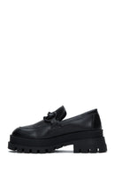 Women's Black Thick Soled Masculine Loafer | Derimod Women's Black Thick Soled Masculine Loafer | Derimod