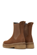 Women's Tan Suede Chelsea Boots | Derimod Women's Tan Suede Chelsea Boots | Derimod