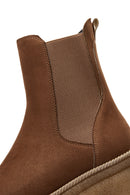 Women's Tan Suede Chelsea Boots | Derimod Women's Tan Suede Chelsea Boots | Derimod