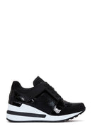Women's Black Wedge Heeled Sneaker | Derimod Women's Black Wedge Heeled Sneaker | Derimod