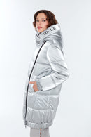 Helsinki Women's Gray Softwear Coat | Derimod Helsinki Women's Gray Softwear Coat | Derimod