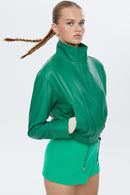 Flora Women's Leather Jacket | Derimod Flora Women's Leather Jacket | Derimod