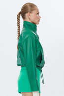 Flora Women's Leather Jacket | Derimod Flora Women's Leather Jacket | Derimod