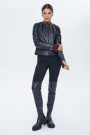 Aida Women's Leather Jacket | Derimod Aida Women's Leather Jacket | Derimod