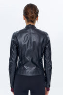 Aida Women's Leather Jacket | Derimod Aida Women's Leather Jacket | Derimod
