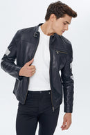 Legend Men's Leather Jacket | Derimod Legend Men's Leather Jacket | Derimod