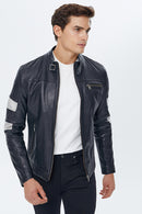 Legend Men's Leather Jacket | Derimod Legend Men's Leather Jacket | Derimod