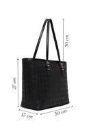 Woman Black Printed Shoulder Bag | Derimod Woman Black Printed Shoulder Bag | Derimod