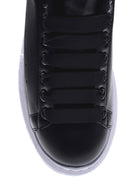 Kadın Beyaz Siyah Kalın Tabanlı Sneaker | Derimod Kadın Beyaz Siyah Kalın Tabanlı Sneaker | Derimod