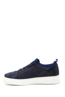 Erkek Mavi Süet Deri Sneaker | Derimod Erkek Mavi Süet Deri Sneaker | Derimod