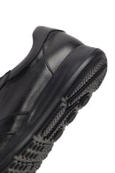 Erkek Siyah Bağcıklı Deri Sneaker | Derimod Erkek Siyah Bağcıklı Deri Sneaker | Derimod