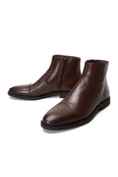 Men's Brown Leather Classic Boots | Derimod Men's Brown Leather Classic Boots | Derimod