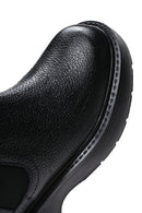Women's Black Leather Thick Soled Boots | Derimod Women's Black Leather Thick Soled Boots | Derimod