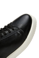 Men's Black Leather Sneaker | Derimod Men's Black Leather Sneaker | Derimod