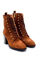 Women's Suede Heeled Boots | Derimod Women's Suede Heeled Boots | Derimod