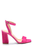 Women's Suede High Heel Sandals | Derimod Women's Suede High Heel Sandals | Derimod