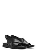 Women's Black Strappy Leather Sandals | Derimod Women's Black Strappy Leather Sandals | Derimod