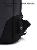 D-Pack Men's Grey Technological Fabric Crossbody Bag | Derimod D-Pack Men's Grey Technological Fabric Crossbody Bag | Derimod