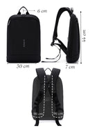 D-Pack Unisex Black Fabric Backpack | Derimod D-Pack Unisex Black Fabric Backpack | Derimod
