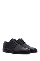 Men's Black Leather Printed Classic Shoes | Derimod Men's Black Leather Printed Classic Shoes | Derimod