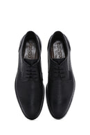 Men's Black Leather Printed Classic Shoes | Derimod Men's Black Leather Printed Classic Shoes | Derimod