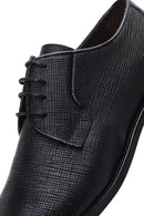 Men's Black Leather Printed Classic Shoes | Derimod Men's Black Leather Printed Classic Shoes | Derimod