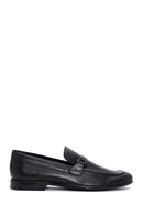 Men's Black Leather Printed Classic Loafer | Derimod Men's Black Leather Printed Classic Loafer | Derimod