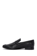 Men's Black Leather Printed Classic Loafer | Derimod Men's Black Leather Printed Classic Loafer | Derimod