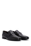 Men's Black Leather Printed Classic Loafer | Derimod Men's Black Leather Printed Classic Loafer | Derimod