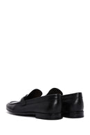 Men's Black Leather Printed Classic Loafer | Derimod Men's Black Leather Printed Classic Loafer | Derimod