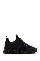 Men's Black Thick Soled Leather Sneaker | Derimod Men's Black Thick Soled Leather Sneaker | Derimod