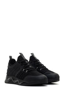Men's Black Thick Soled Leather Sneaker | Derimod Men's Black Thick Soled Leather Sneaker | Derimod