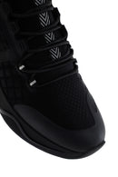 Men's Black Thick Soled Leather Sneaker | Derimod Men's Black Thick Soled Leather Sneaker | Derimod