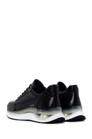 Erkek Siyah Kalın Tabanlı Deri Sneaker | Derimod Erkek Siyah Kalın Tabanlı Deri Sneaker | Derimod