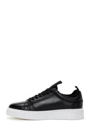 Erkek Siyah Deri Çoraplı Kalın Tabanlı Sneaker | Derimod Erkek Siyah Deri Çoraplı Kalın Tabanlı Sneaker | Derimod