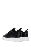 Erkek Siyah Deri Çoraplı Kalın Tabanlı Sneaker | Derimod Erkek Siyah Deri Çoraplı Kalın Tabanlı Sneaker | Derimod