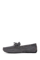 Men's Gray Suede Leather Casual Loafer | Derimod Men's Gray Suede Leather Casual Loafer | Derimod