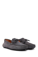 Men's Gray Suede Leather Casual Loafer | Derimod Men's Gray Suede Leather Casual Loafer | Derimod