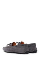 Men's Gray Suede Leather Casual Loafer | Derimod Men's Gray Suede Leather Casual Loafer | Derimod