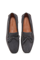 Men's Gray Suede Leather Casual Loafer | Derimod Men's Gray Suede Leather Casual Loafer | Derimod