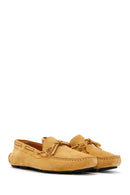 Men's Yellow Suede Leather Casual Loafer | Derimod Men's Yellow Suede Leather Casual Loafer | Derimod