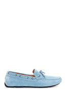 Men's Blue Suede Leather Casual Loafer | Derimod Men's Blue Suede Leather Casual Loafer | Derimod