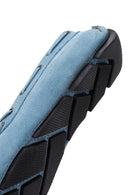 Men's Blue Suede Leather Casual Loafer | Derimod Men's Blue Suede Leather Casual Loafer | Derimod